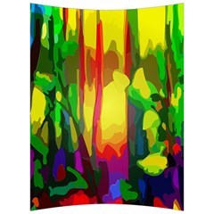 Abstract Vibrant Colour Botany Back Support Cushion