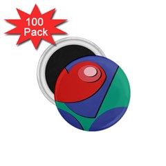 Clipart Portrait Illustration 1 75  Magnets (100 Pack) 