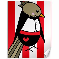 Bird Cute Design Cartoon Drawing Canvas 18  X 24   by Celenk