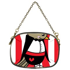 Bird Cute Design Cartoon Drawing Chain Purses (one Side) 