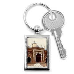 Agra Taj Mahal India Palace Key Chains (rectangle)  by Celenk