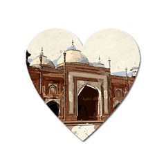 Agra Taj Mahal India Palace Heart Magnet