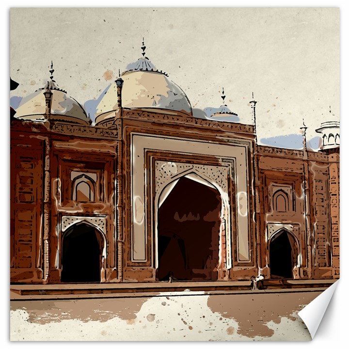 Agra Taj Mahal India Palace Canvas 20  x 20  