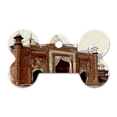 Agra Taj Mahal India Palace Dog Tag Bone (one Side) by Celenk