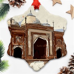 Agra Taj Mahal India Palace Ornament (snowflake) by Celenk