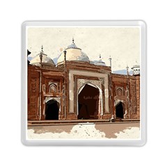 Agra Taj Mahal India Palace Memory Card Reader (square)  by Celenk