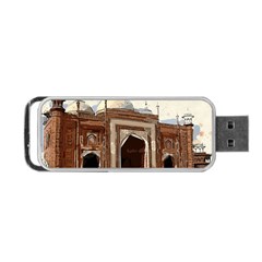 Agra Taj Mahal India Palace Portable Usb Flash (one Side) by Celenk