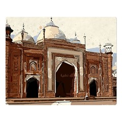 Agra Taj Mahal India Palace Double Sided Flano Blanket (large)  by Celenk