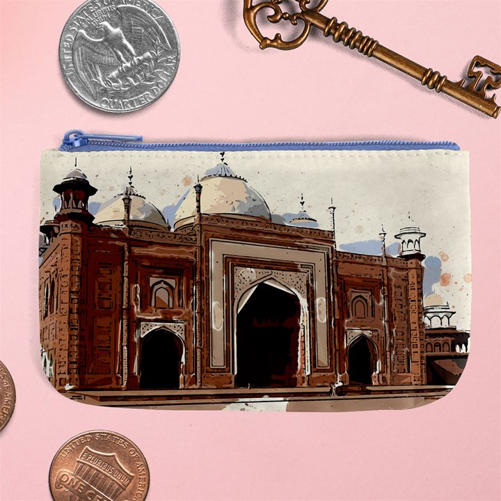 Agra Taj Mahal India Palace Large Coin Purse