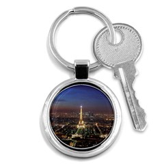 Paris At Night Key Chains (round)  by Celenk