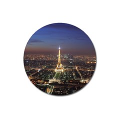 Paris At Night Magnet 3  (round) by Celenk