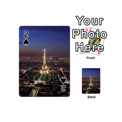 Paris At Night Playing Cards 54 (mini)  by Celenk