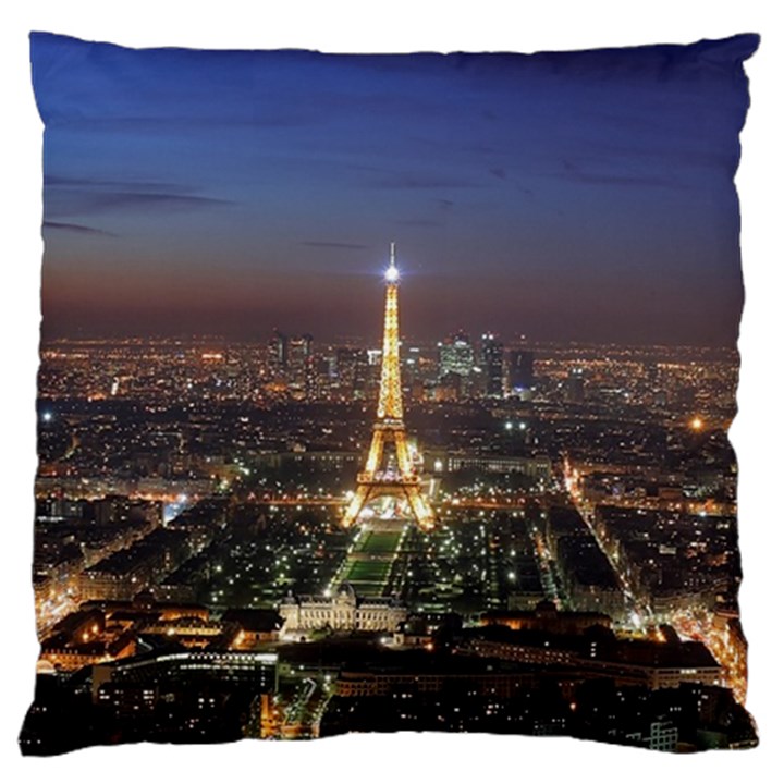 Paris At Night Large Cushion Case (Two Sides)