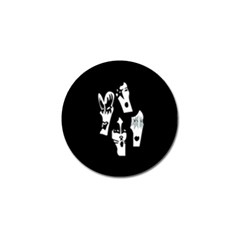 Kiss Band Logo Golf Ball Marker