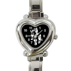 Kiss Band Logo Heart Italian Charm Watch by Celenk