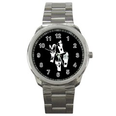 Kiss Band Logo Sport Metal Watch by Celenk