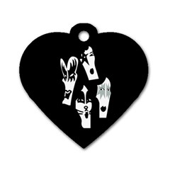 Kiss Band Logo Dog Tag Heart (one Side) by Celenk