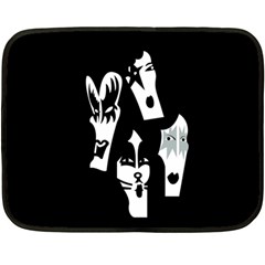 Kiss Band Logo Fleece Blanket (mini) by Celenk