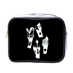 Kiss Band Logo Mini Toiletries Bags by Celenk