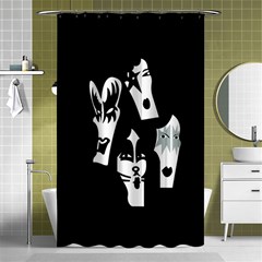 Kiss Band Logo Shower Curtain 48  X 72  (small)  by Celenk