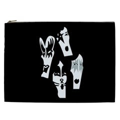 Kiss Band Logo Cosmetic Bag (xxl)  by Celenk