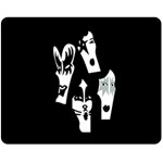 Kiss Band Logo Double Sided Fleece Blanket (Medium)  58.8 x47.4  Blanket Front