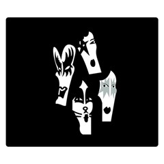 Kiss Band Logo Double Sided Flano Blanket (small)  by Celenk