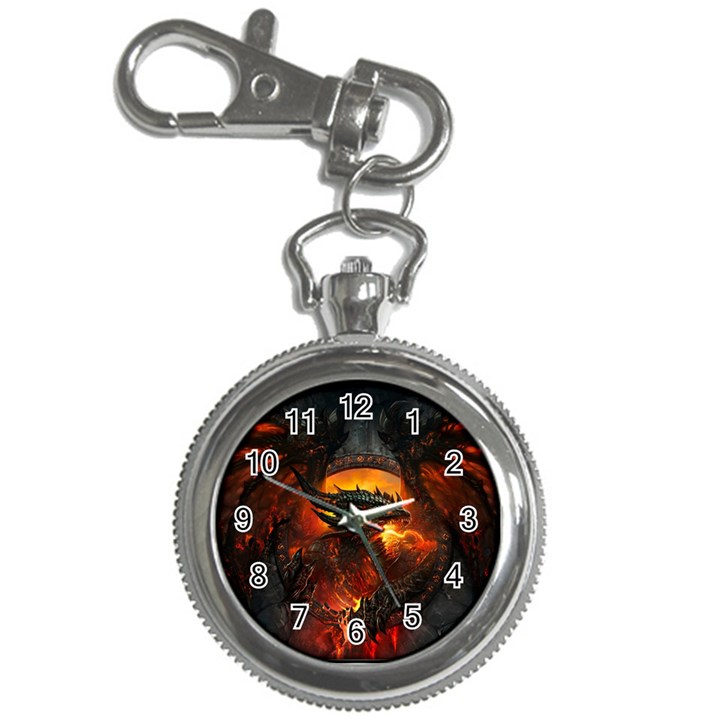 Dragon Legend Art Fire Digital Fantasy Key Chain Watches