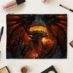 Dragon Legend Art Fire Digital Fantasy Cosmetic Bag (xl) by Celenk