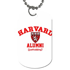 Harvard Alumni Just Kidding Dog Tag (one Side)