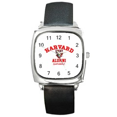 Harvard Alumni Just Kidding Square Metal Watch