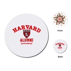 Harvard Alumni Just Kidding Playing Cards (round)  by Celenk