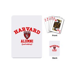 Harvard Alumni Just Kidding Playing Cards (mini)  by Celenk