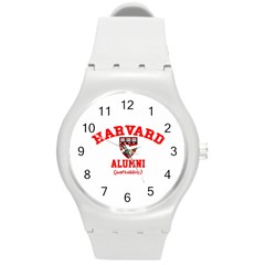 Harvard Alumni Just Kidding Round Plastic Sport Watch (m) by Celenk