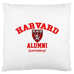 Harvard Alumni Just Kidding Large Flano Cushion Case (one Side) by Celenk