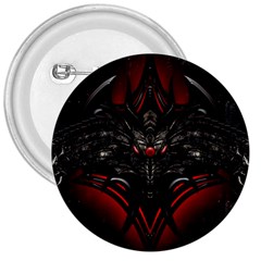 Black Dragon Grunge 3  Buttons by Celenk