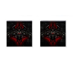 Black Dragon Grunge Cufflinks (square) by Celenk