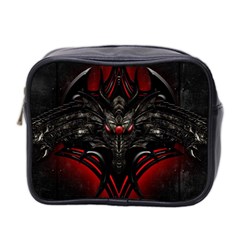 Black Dragon Grunge Mini Toiletries Bag 2-side by Celenk