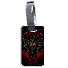 Black Dragon Grunge Luggage Tags (one Side)  by Celenk