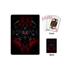 Black Dragon Grunge Playing Cards (mini)  by Celenk