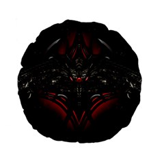 Black Dragon Grunge Standard 15  Premium Flano Round Cushions by Celenk