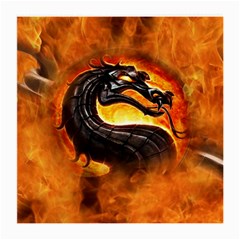 Dragon And Fire Medium Glasses Cloth (2-side) by Celenk