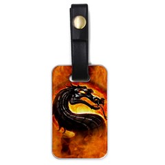 Dragon And Fire Luggage Tags (one Side)  by Celenk