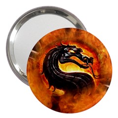 Dragon And Fire 3  Handbag Mirrors by Celenk