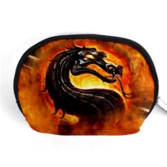 Dragon And Fire Accessory Pouches (medium)  by Celenk