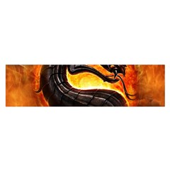 Dragon And Fire Satin Scarf (oblong) by Celenk