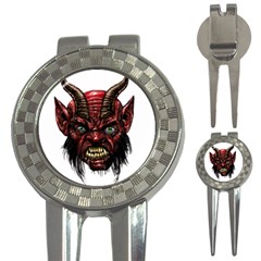 Krampus Devil Face 3-in-1 Golf Divots