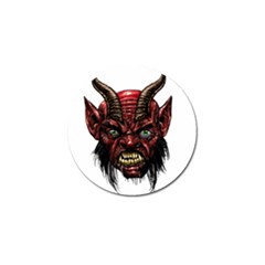 Krampus Devil Face Golf Ball Marker (4 Pack) by Celenk