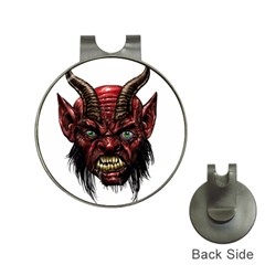 Krampus Devil Face Hat Clips With Golf Markers by Celenk