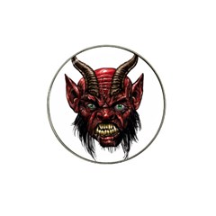 Krampus Devil Face Hat Clip Ball Marker